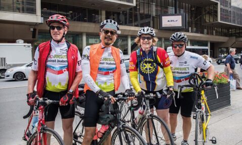 Members of the Rotary cycling fellowship